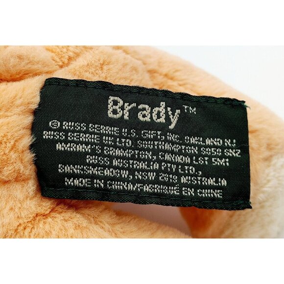Russ Berrie Plush Stuffed Teddy Bear BRADY Rare 7" - Picture 4 of 4